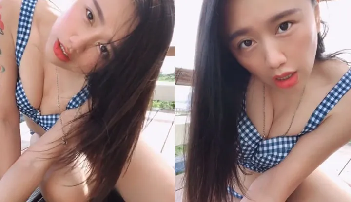 日本混血美少女swag daisybaby海边比基尼长腿美臀动态写真