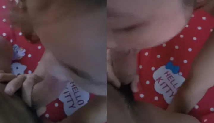 晨勃怎么办～摇醒女友喂他喝豆浆