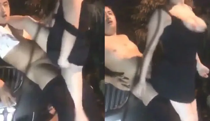 Gege Shuang not satisfied? The female anchor cheated on m and her big dick was sucked directly into her honey pot; it felt great!