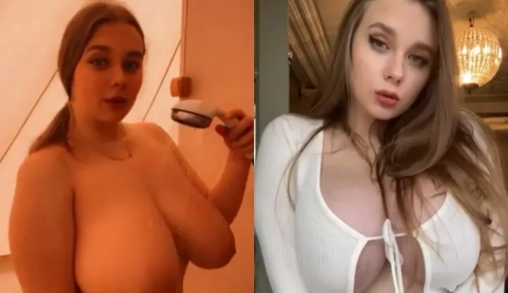 [Russia] Lucy Laistner's Onlyfans video leaked - 2 ~ Nuclear bomb-level L-cup super huge breasts, clothes can't even cover them up~